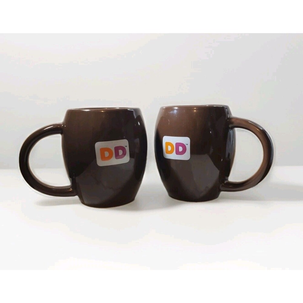 Dunkin Donuts Brown Rounded Coffee Tea Mug 2009